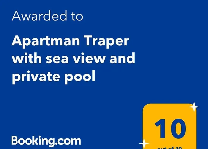 Traper With Sea View And Private Pool Апартаменты *